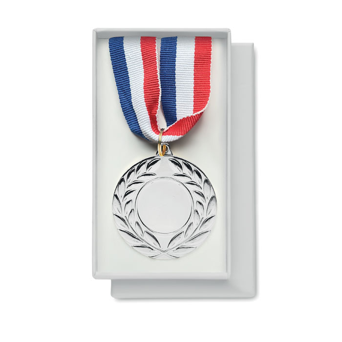 Médaille promotionnelle diamètre 5cm WINNER silver mate